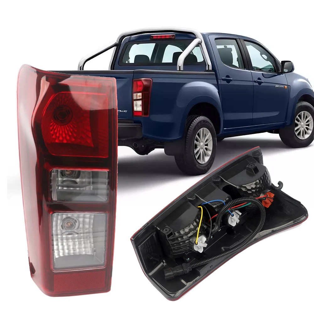 Left/Right Side Red Tail Lamp FOR ISUZU D-Max 2012/2013/2014/2015/2016 Rear Tail Light Brake Lamp with Wire Harne