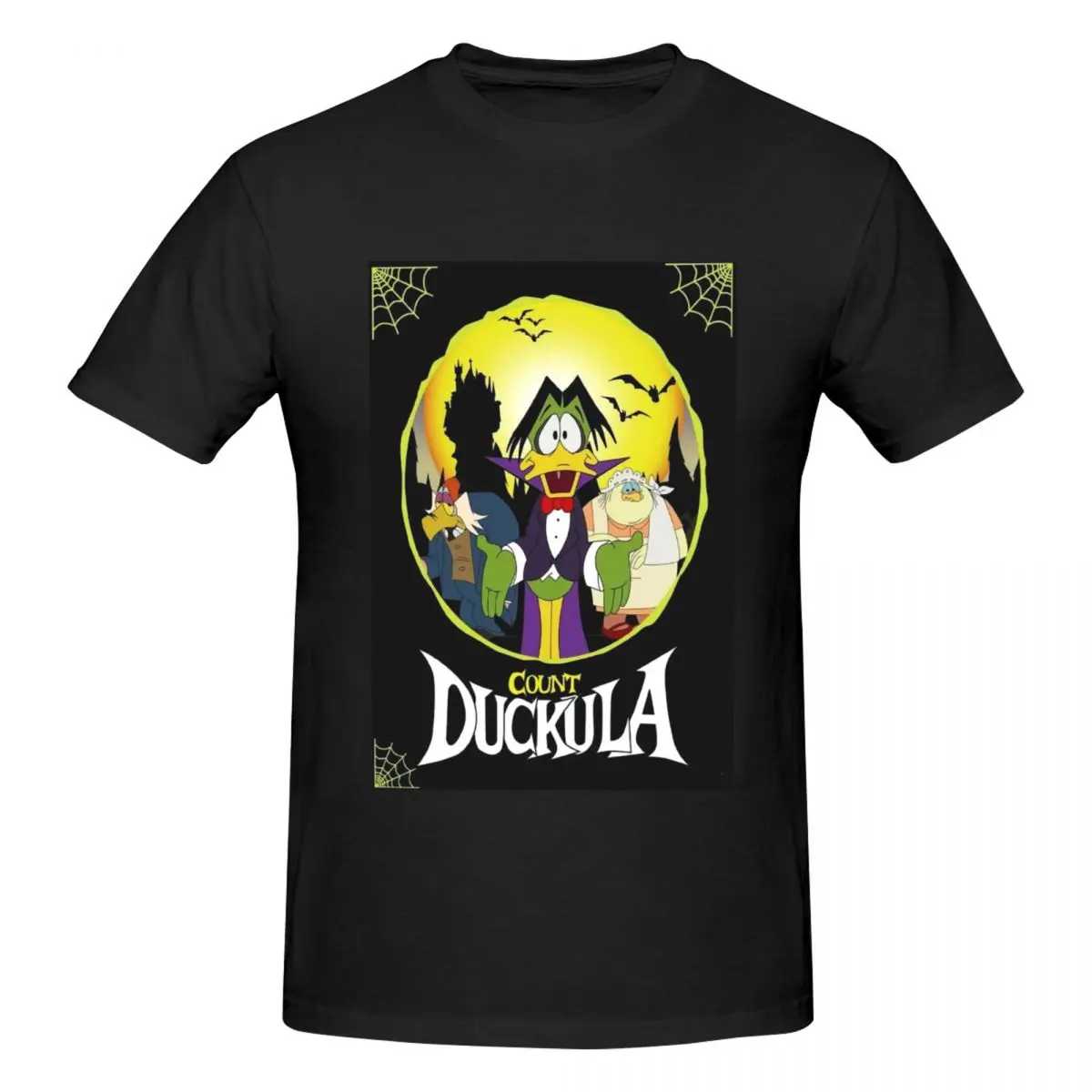 Count Duckula Vampire Lord The Castle Straight 3 Men's tight fitting sports T-shirt,Quick-Drying,3D print T-shirt