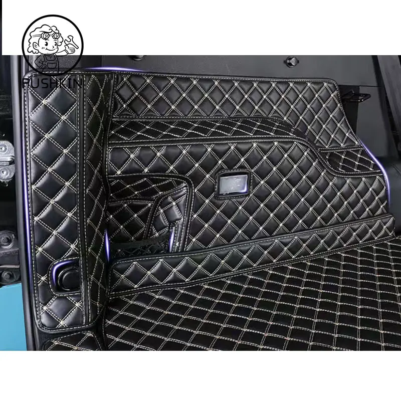 For GMW TANK 300 2022 2023 2024 Car Trunk Protection PU Leather Mat Catpet Interior Modification Cover Part Auto Accessories