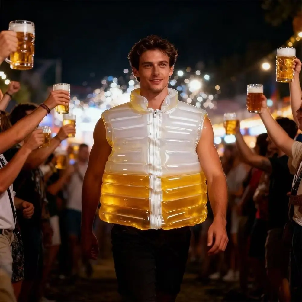 Jaket Bir Transparan Isi Ulang dengan Lapisan Tiup Anti Bocor