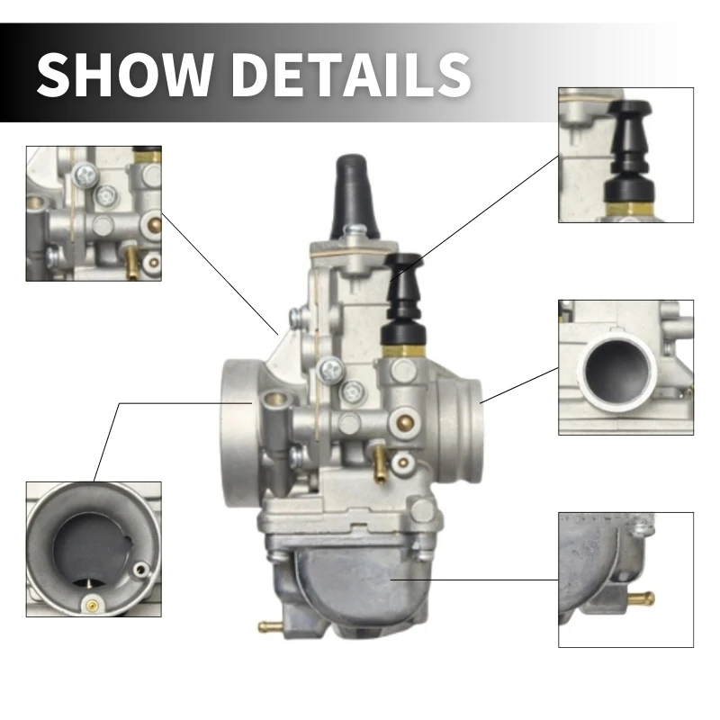 مكربن الدراجة النارية لـ Mikuni TM24 TM28 TM30 TM TMX 50-650cc CR250 KX125 KX150 محرك رباعي الأشواط