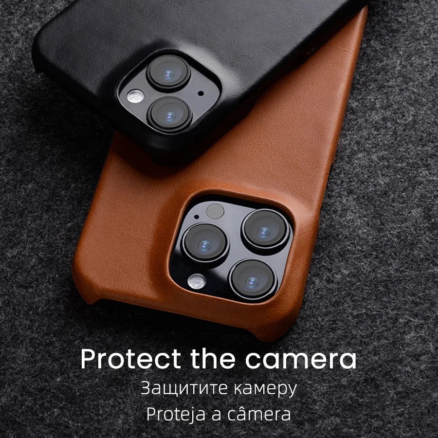 Original Melkco Premium Oil Wax Genuine Leather Case for iPhone 16 Pro Max 15 14 Business Retro Pull-up Half-wrapped Back Cover