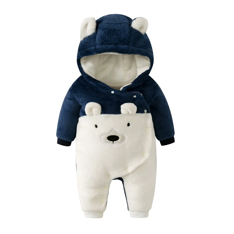 

Newborn one-piece suit one-piece sweater suit cartoon pattern comfortable and warm