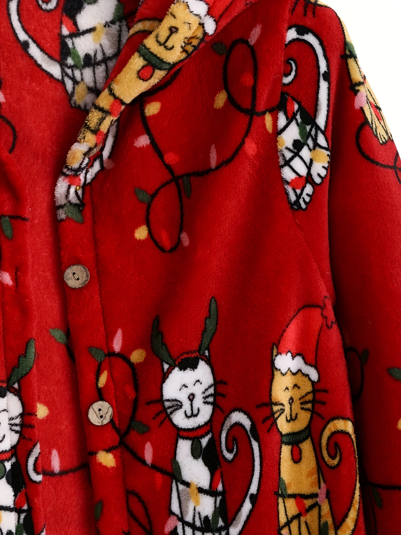 معطف فروي عصري بتصميم كرتوني لعيد الميلاد لعام 2025 مع غطاء محرك السيارة للنساء أزياء أداء الهالوين لخريف وشتاء #5