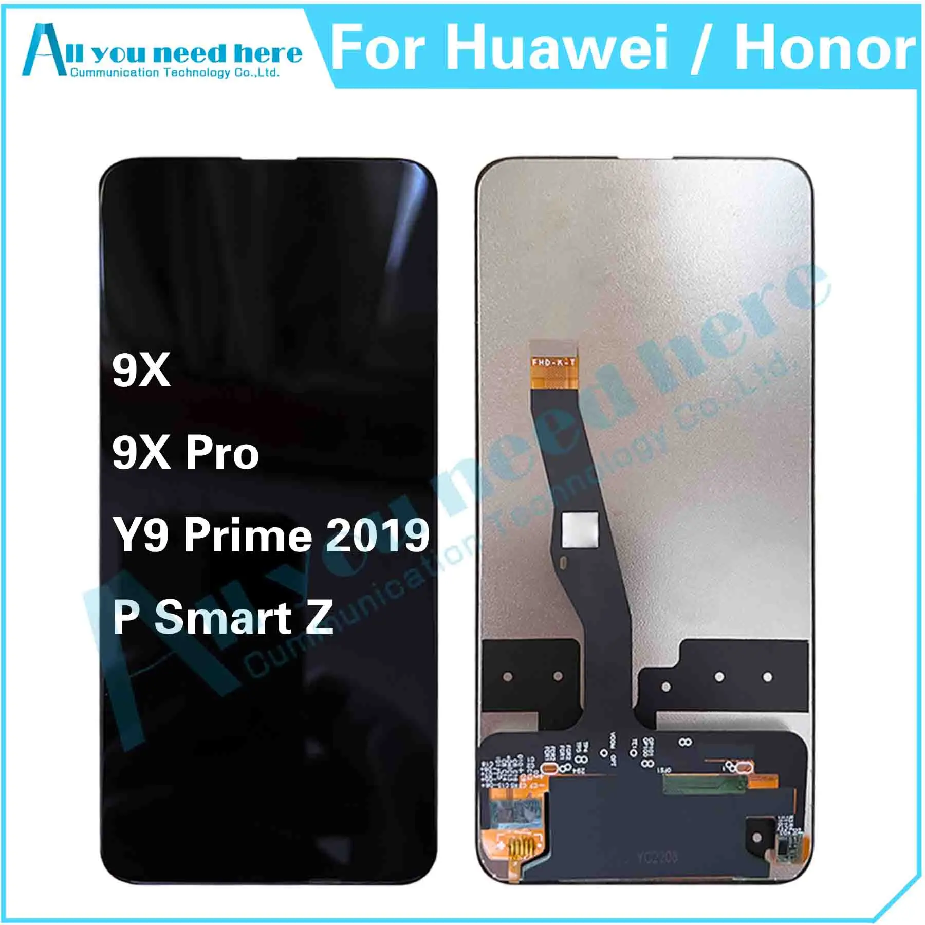 

100% Test For Huawei Y9 Prime / P Smart Z / Honor 9X Pro LCD Display Touch Screen Digitizer Assembly Repair Parts Replacement