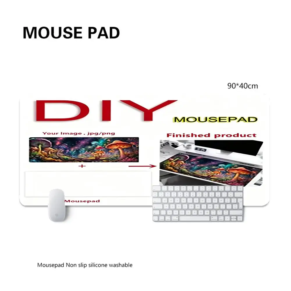 Customized Creative Printed Mouse Mat DIY Desk Pad Extra Large Mouse Pad Soft Rubber Desk Pad Gaming Keyboard Pad Multi-Size