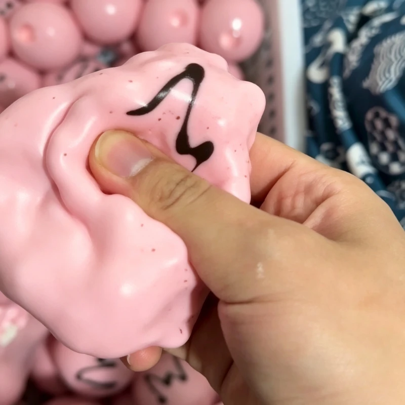 Crispy Brownie Ice Cream Ball Squishy Stress Relief Fidget Toy Crunchy Squeeze Toys Blocks Filled ASMR Anti Stress Sensory Toys view 2