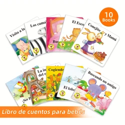 Spanish Illustrated Story Book Set 10 Volumes Warm Bedtime Reading Knowledge Enlightenment Books