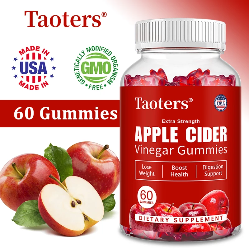 

Apple Cider Vinegar Gummies - Help Detoxify, Aid in Weight Control, Relieve Anxiety, Promote Overall Health, and Boost Immunity