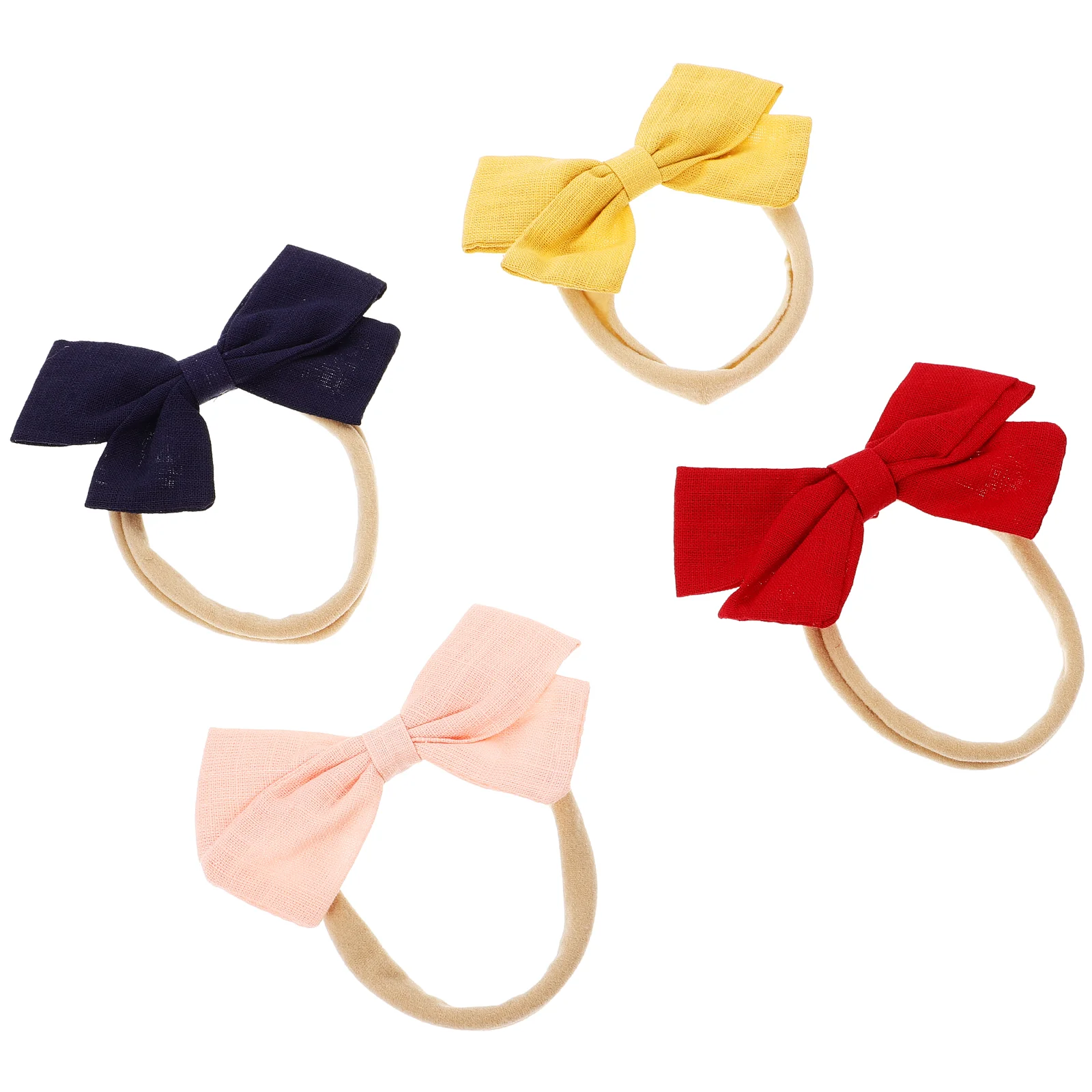 

4 Pcs Bow Headband Hair Jewelry Toddler Ties Baby Bows Girl Infant Headbands Accessories