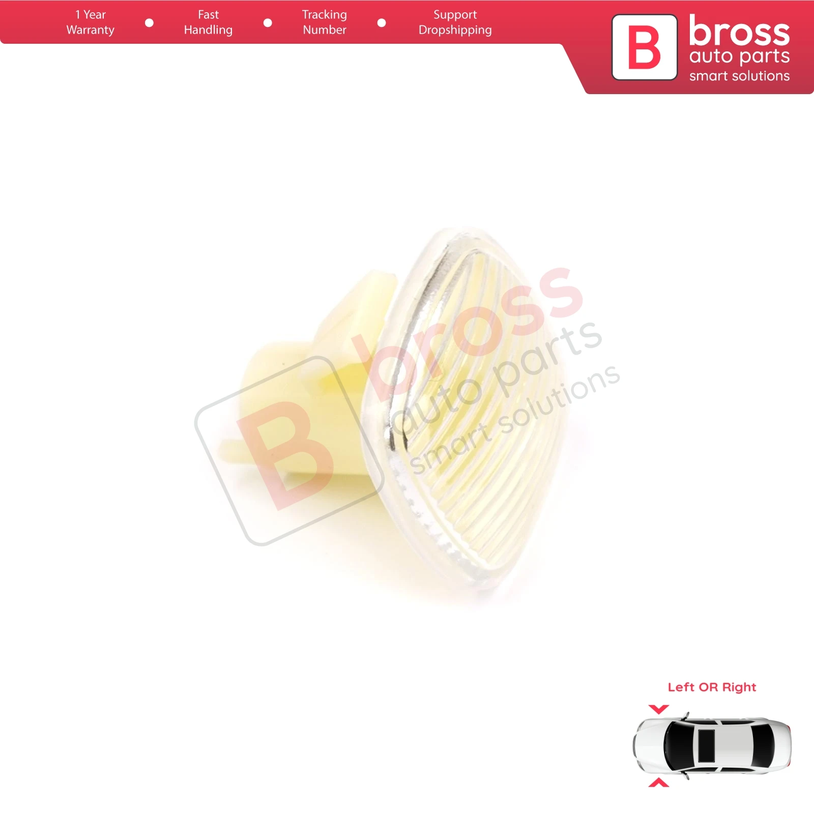 

BSP35 Side Turn Signal Indicator White for Audi A3 A4 A8 Fabia Rapid Octavia Superb Roomster Seat Cordoba Ibiza Toledo 1U0949127