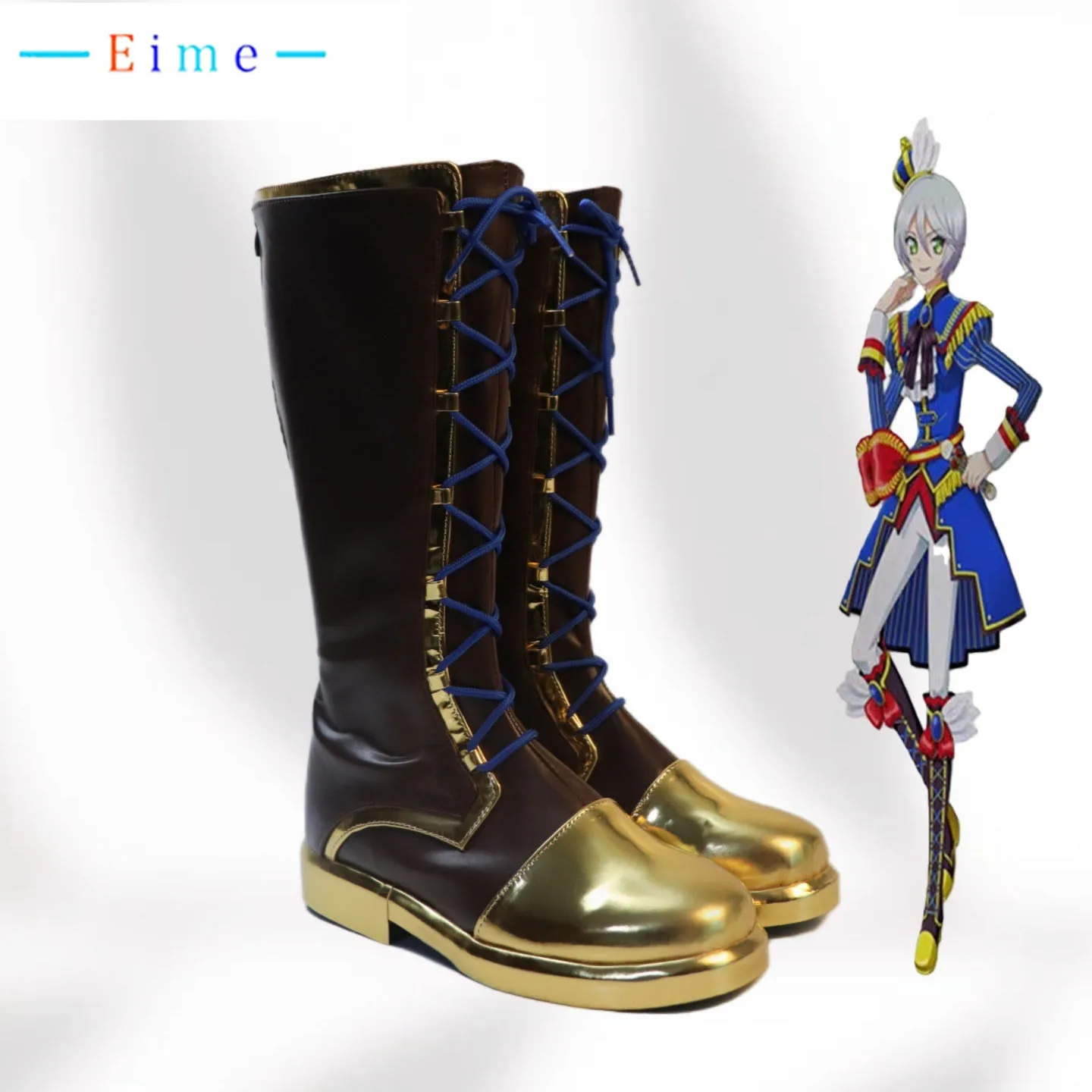 

Обувь для косплея Shikyoin Hibiki, аксессуары для косплея из аниме Pripara, обувь из искусственной кожи, сапоги для Хэллоуина и карнавала, изготовленные на заказ