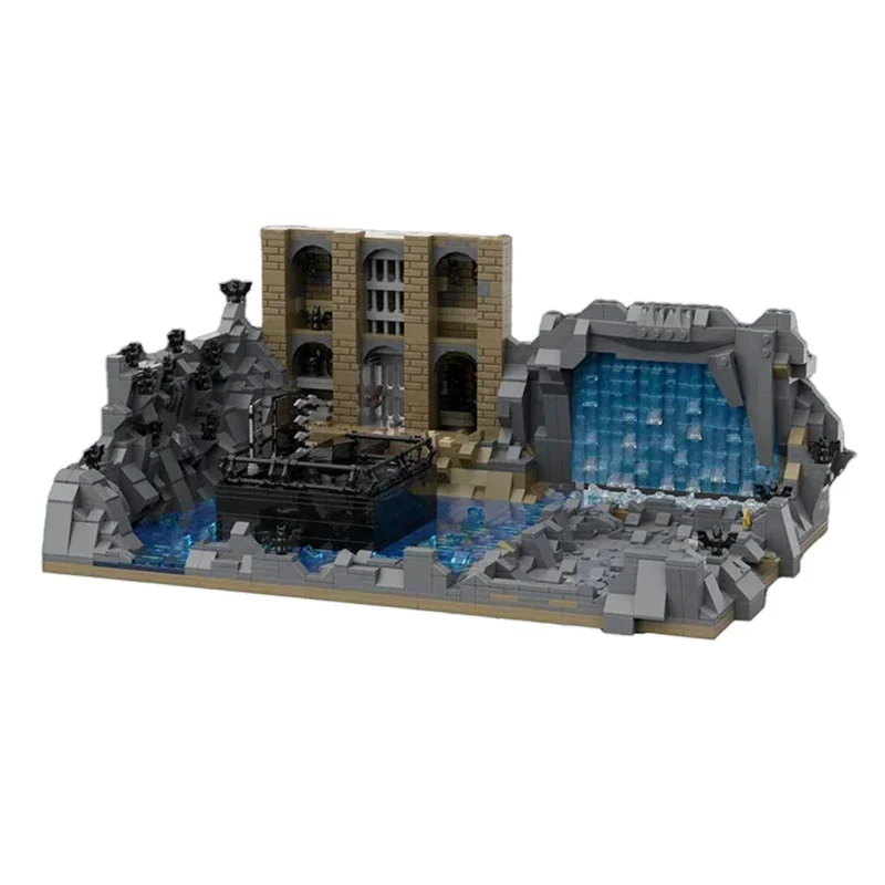 Popular Hero Movie Model Moc Building Bricks Dark Knight Batcave Technology Modular Blocks Gifts Christmas Toy DIY Sets Assembly