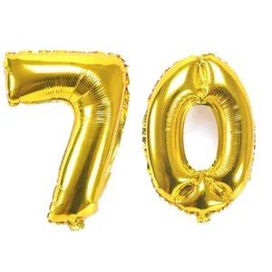 32 بوصة بالونات أرقام ذهبية 10 20 30 40 50 60 70 80 90 سنة من العمر الكبار حفلة عيد ميلاد حفل زفاف عيد ميلاد DIY بالونات الديكور أعلى 10 مبيعات الديكور 80s - No9
