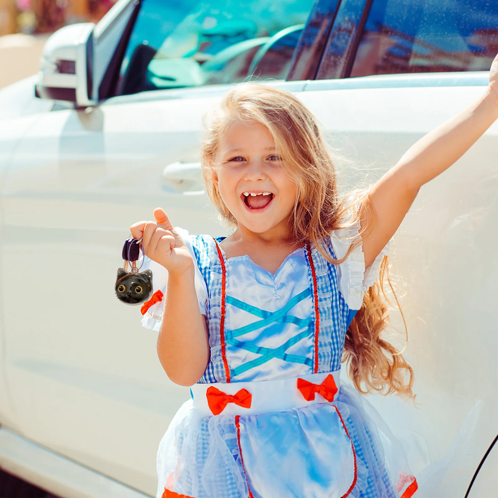 

4Pcs Cat Hair Memorial Pendant Transparent Keepsake Box Pet Hair Storage Keychain Portable Pet Remembrance Display Charm