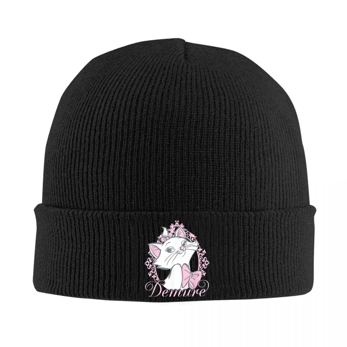 The Aristocats Cute Marie Cat Beanie Hats Knitting Hat  Warm Men Women Caps Winter Bonnet Hats Birthday Present