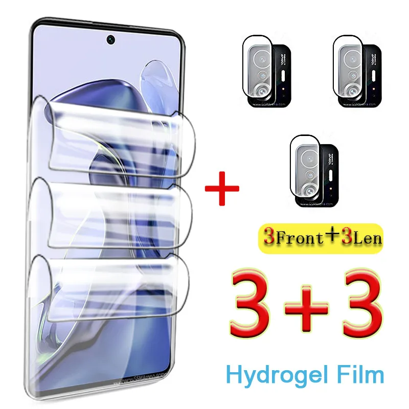 Hydrogel Film For Xiaomi Mi 11 Lite 5G NE 11T Pro Screen Protector Back Lens Film On Redmi Note 10 Pro Protective Film Glass