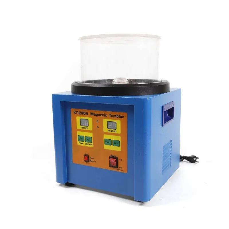 

KT-280A Цифровой прямой и обратный станок для полировки и шлифования металла, емкость 1,1 кг, 2800 об/мин, магнитный станок для полировки ювелирных изделий