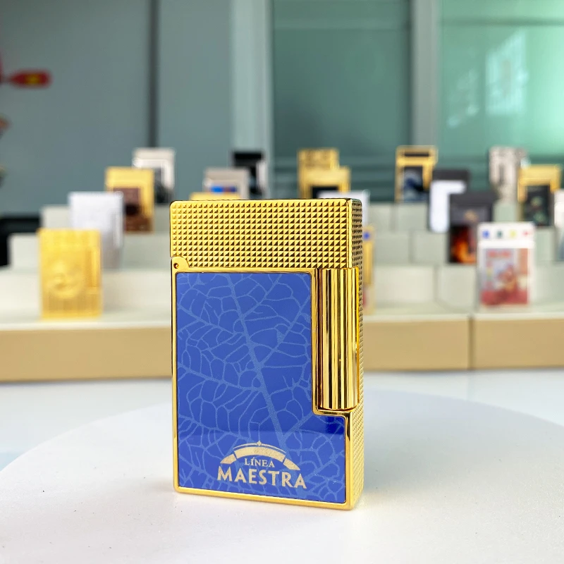 Langsheng Lighter Pure Copper Customized Gift for Boyfriend High end Steel Sound Grinding Wheel Vintage Genuine Inflatable Light