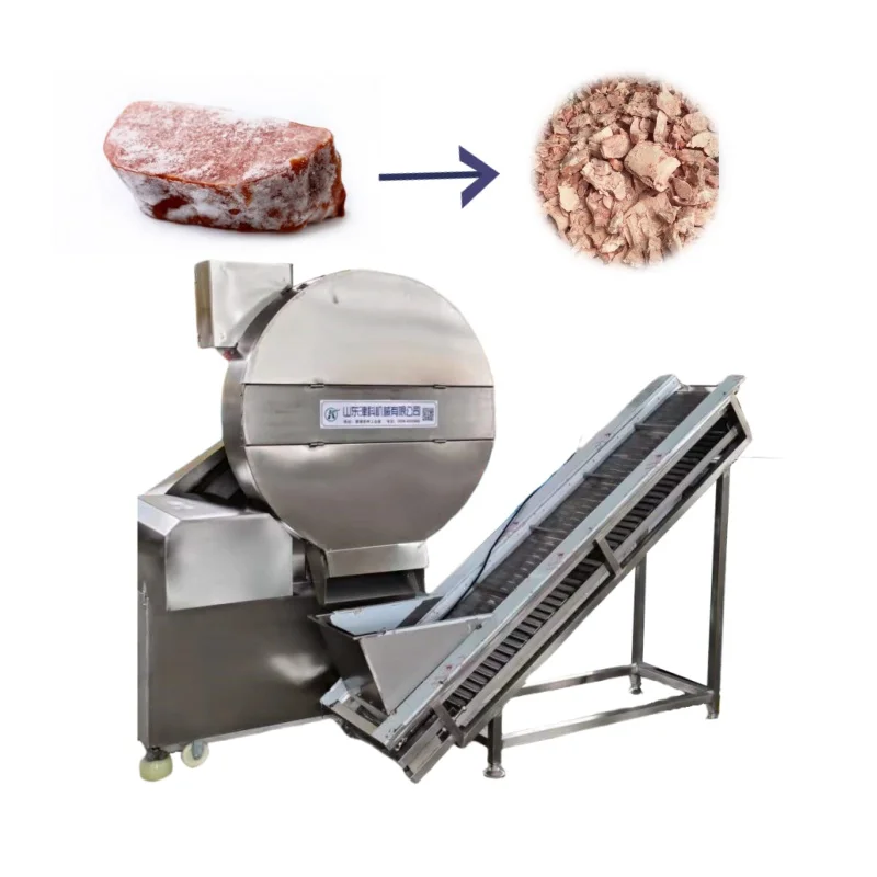 Frozen Poultry Meat Slicing Machine /Frozen Beef Mutton Planer/ Meatball Sausage Stuffing Chicken Meat Poultry Flaker