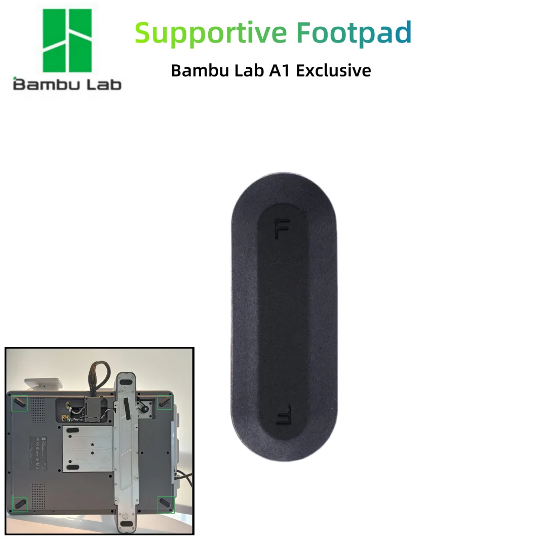 Bambu Lab A1/A1mini Original Anti Vibration Feet Pad Anti-slip Anti-Shock Dust-proof Rubber Foot Pad Bambu A1 3D Printer Parts