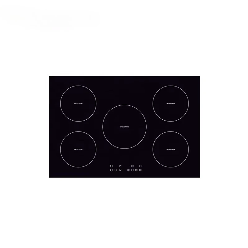 Placa de Inducción, 5 Quemadores, Diseño Integrado, Cocina de Inducción, Electrodoméstico, Personalización OEM ODM Disponible