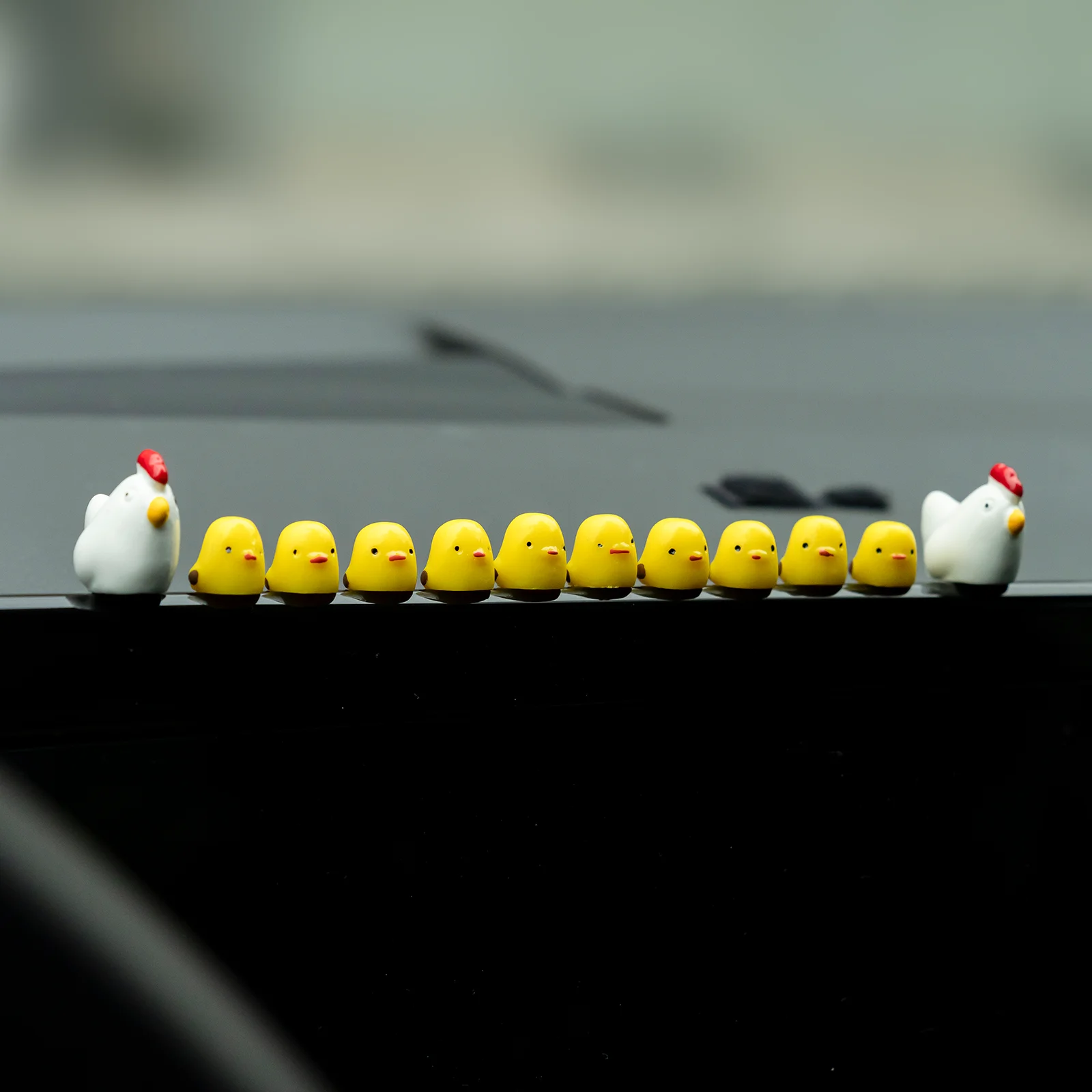 Cute Mini Animal Car Dashboard Accessories Fun Animal Car Rear View Mirror Decor Interior Ornaments Fairy Garden Home Car Gifts