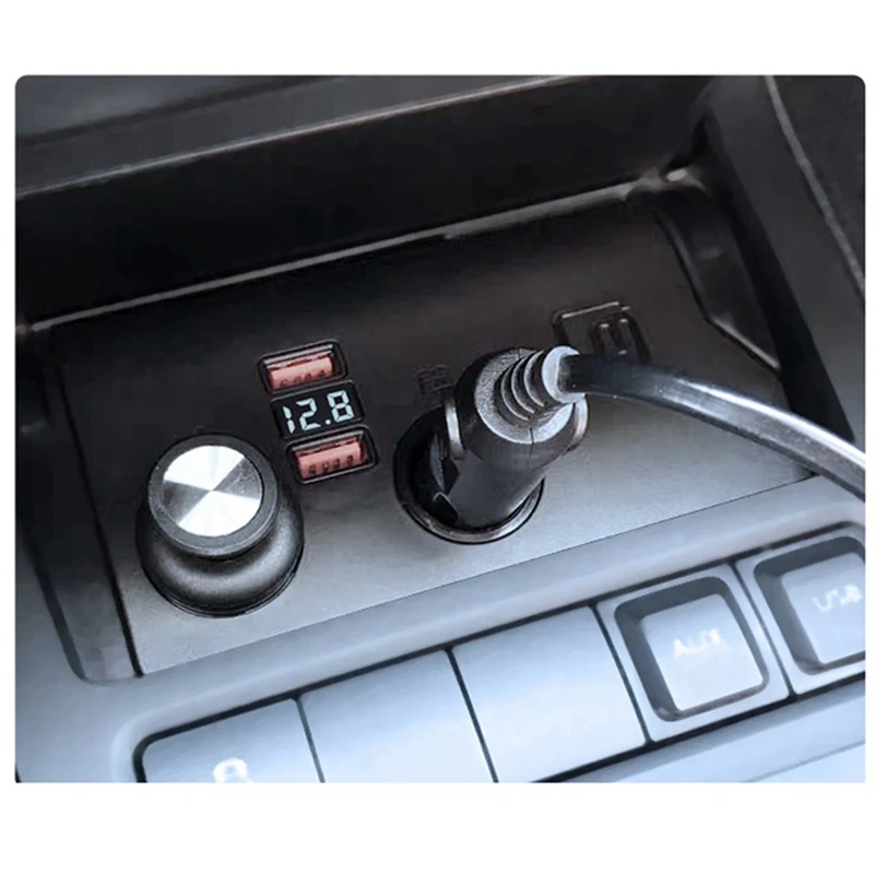 Cigarette Lighter USB Splitter One For Two Fast Charging For Volkswagen Golf 6 MK6