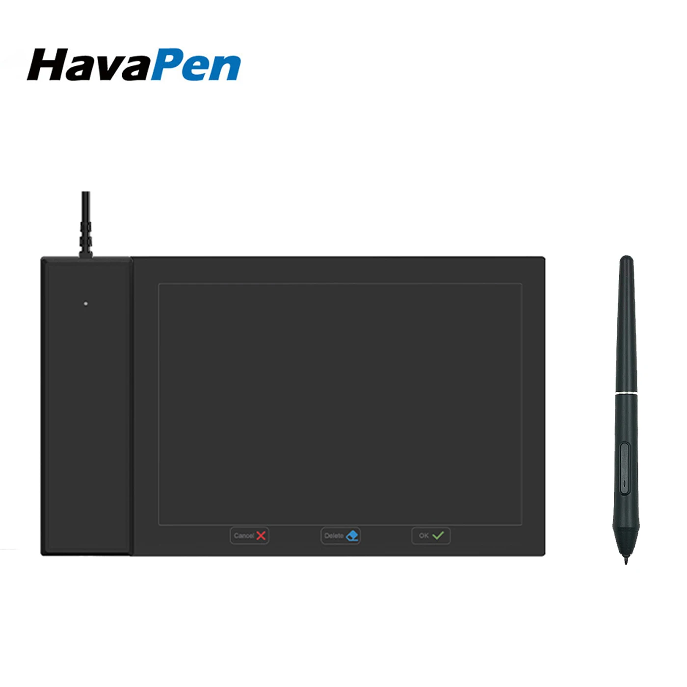 

HavaPen YZ08 6X4 Inch Graphic Drawing Tablet Design Battery Free 8192 Levels 266 RPS for Game OSU Windows Mac Chromebook