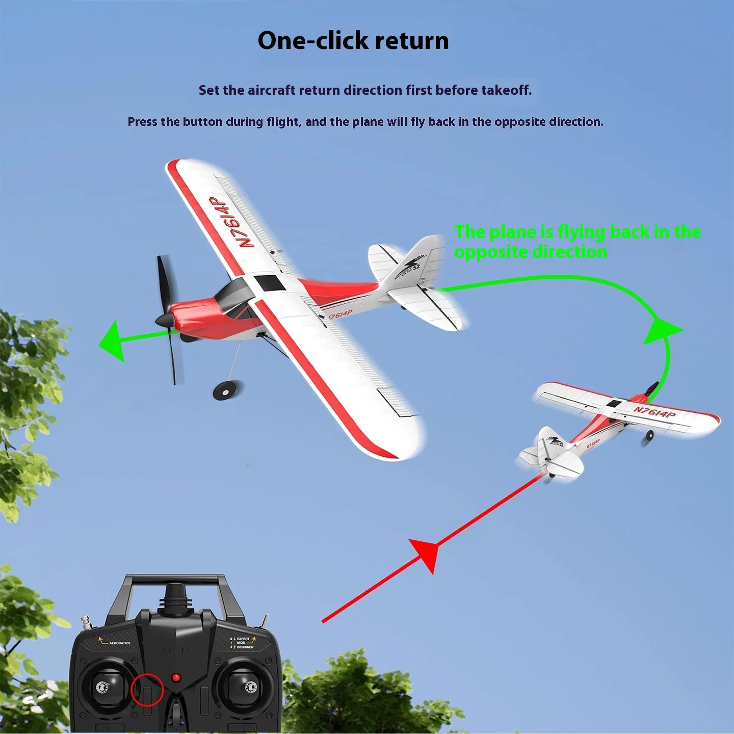 

Oliance 4-Channel Rc Airplane Fixed-Wing Remote Control Aircraft Model Trainer Crash-Resistant Super Zai 7614 For Beginners