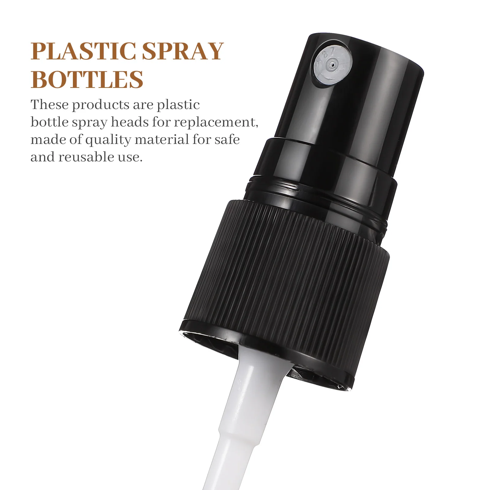 Tête de pulvérisation 10 noirs, 10 blancs, brume Fine de remplacement pour parfum, bouteille de voyage, réutilisation, accessoires de sparyer, pulvérisateur de brume, 20 pièces