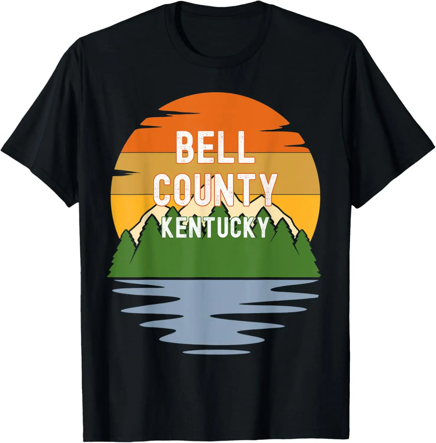 

Винтажная футболка с закатом в окружении Bell Kentucky