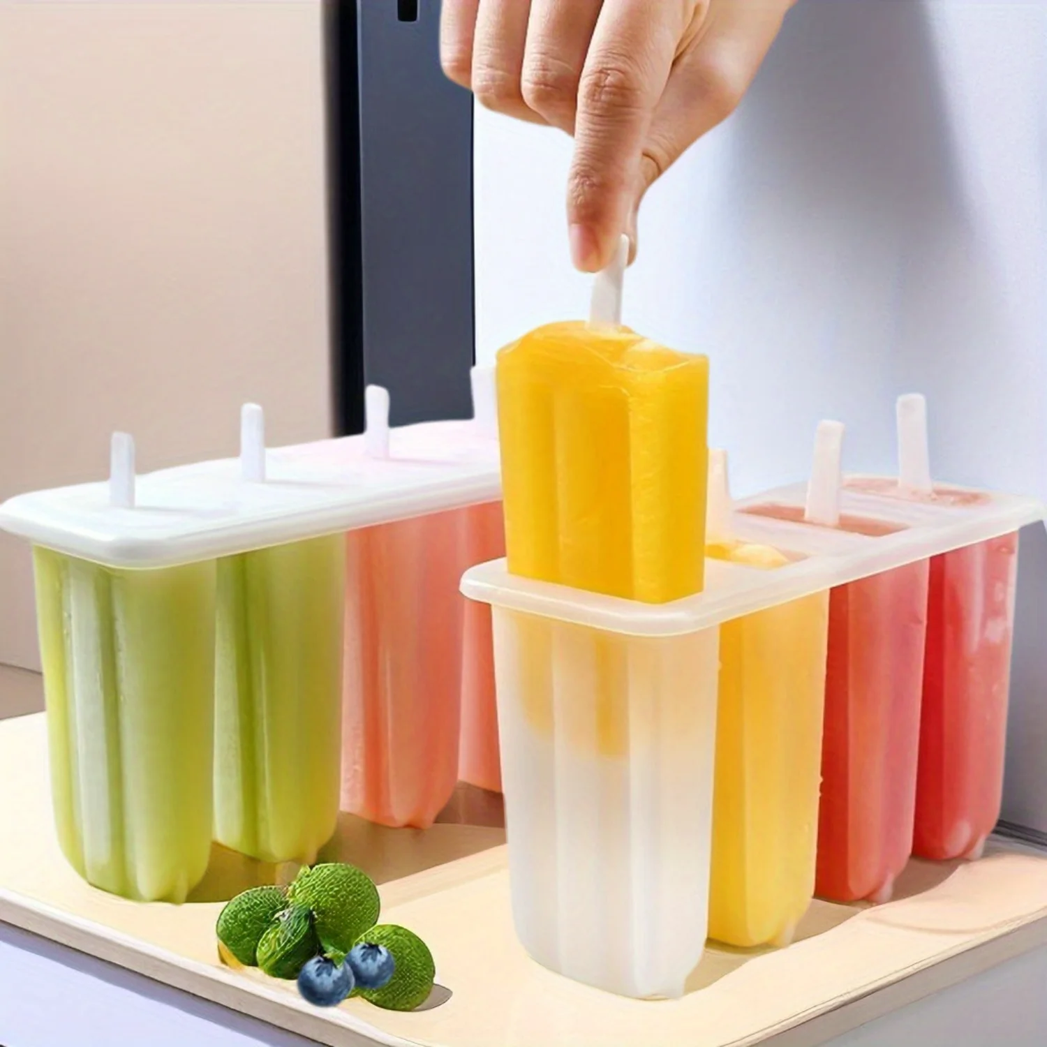 

1pc, Popsicle Mold, Creative Popsicle Mold, Silicone Popsicle Mold, Ice Cream Mold, Ice Cube Box, Household Popsicle Mold, Safe