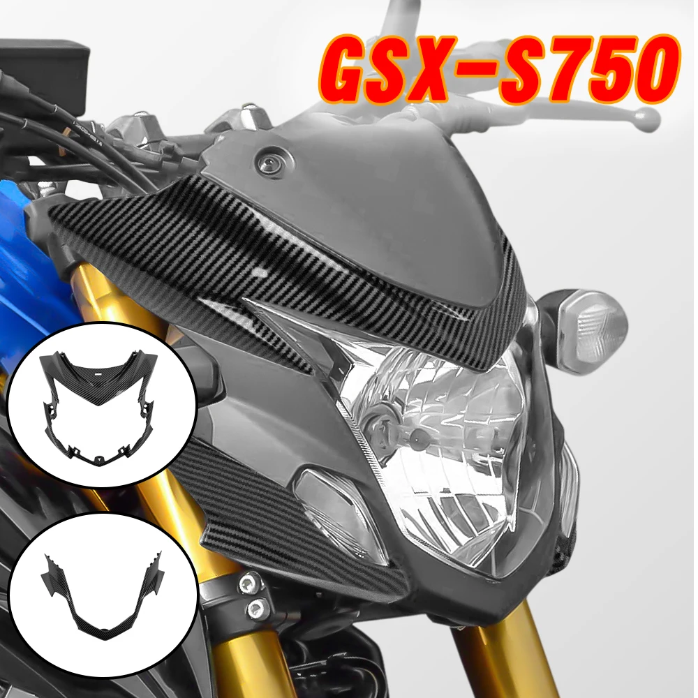 Motorcycle Head Nose Front Upper Lower Headlight Side Cover ABS Injection Fairing For Suzuki GSX-S750 GSXS 750 2017-2021