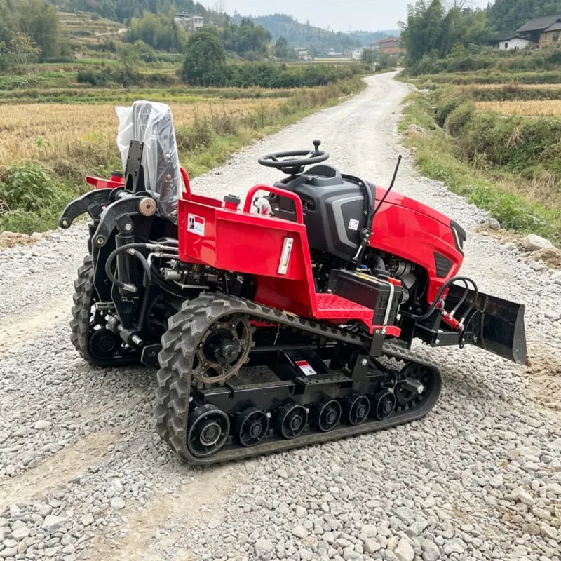 

Customized High‑Efficiency Deep Loosening Ploughing Machine, Crawler Rotary Tiller, Plowing Tractor, Farmland Rotary Tiller