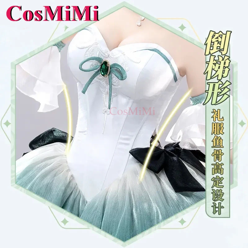 CosMiMi Lynette Cosplay Genshin Impact Costume Waltz Sweet Gorgeous Formal Dress Lolita Dress Carnival Party Role Play Clothing