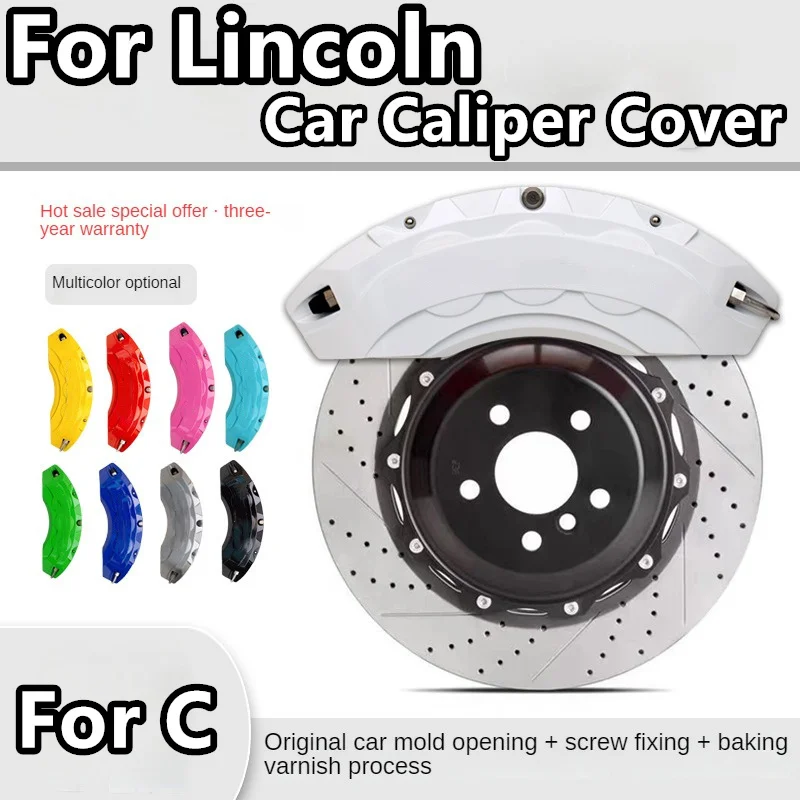 For Lincoln C Brake Caliper Cover Aluminum Alloy Front Rear Wheel Modification Kit Fit 2009