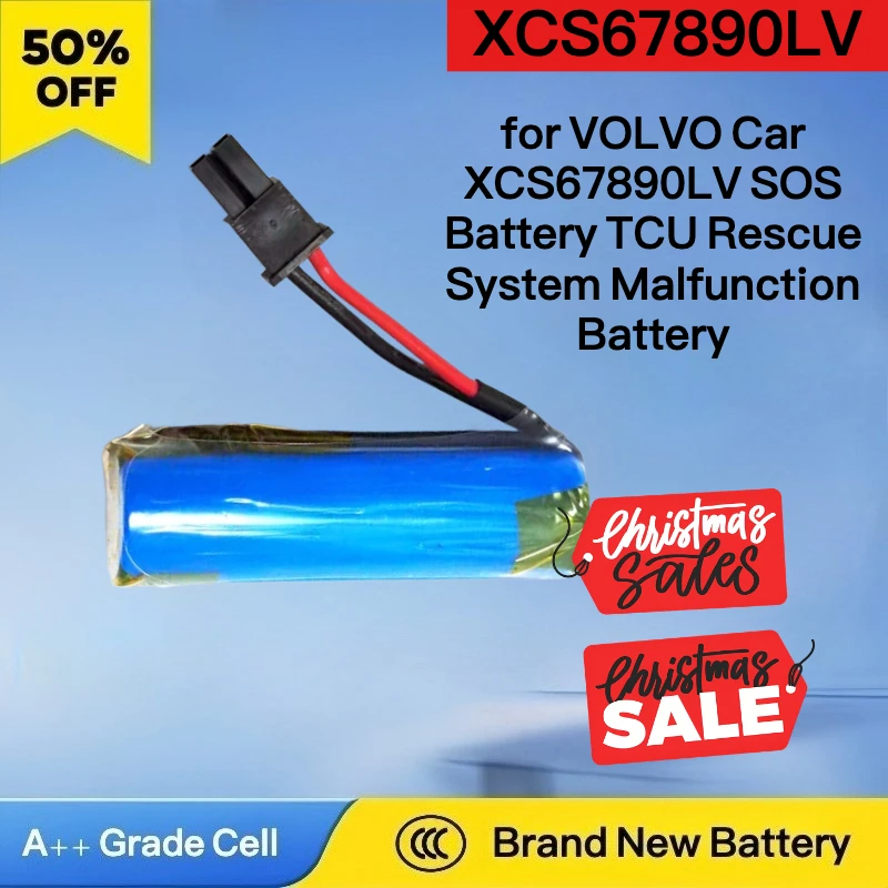 New Replacement Battery for VOLVO Car XCS67890LV SOS Battery TCU Rescue System Malfunction Battery