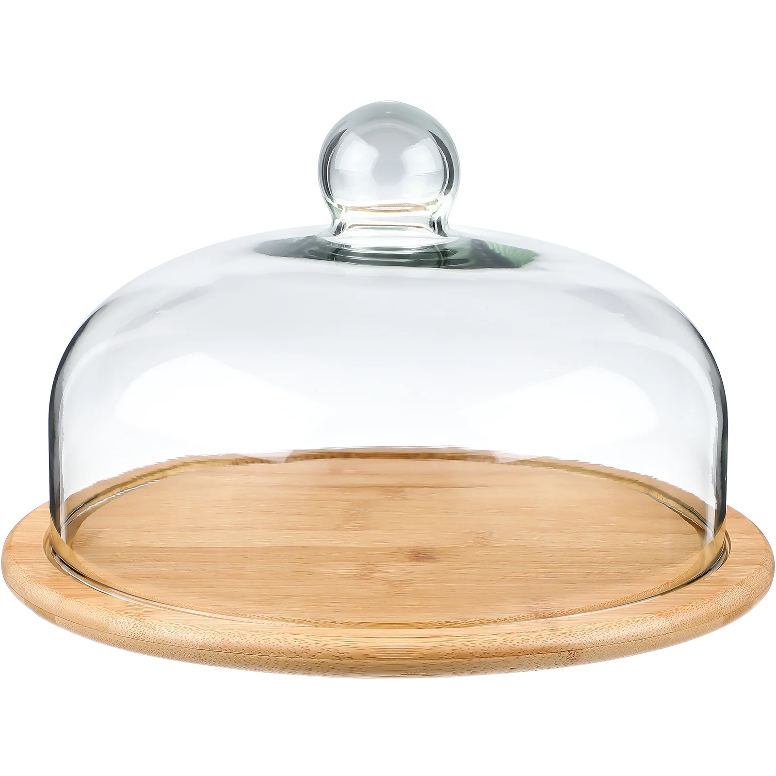 

Cake Display Tray Dish with Cover Glass Plate Dome for Stand Dessert Containers Lids