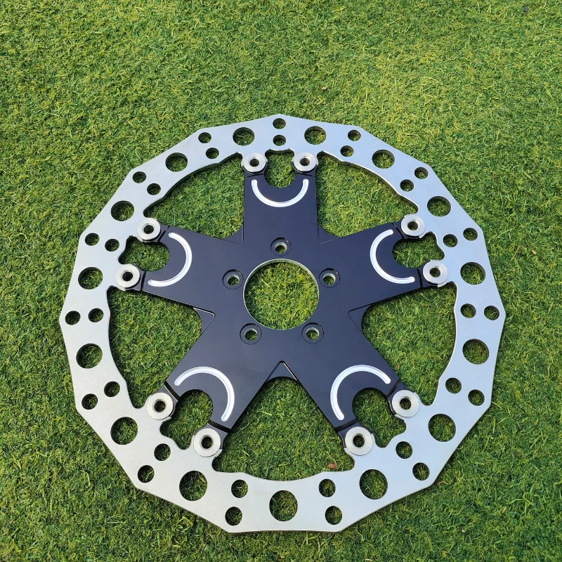 STLF 14 بوصة 16 بوصة دراجة نارية تعديل تعويم قرص فرامل ل Vrod ليلة قضيب العضلات فات بوي اندلاع بجولة الطريق الإنزلاق #2