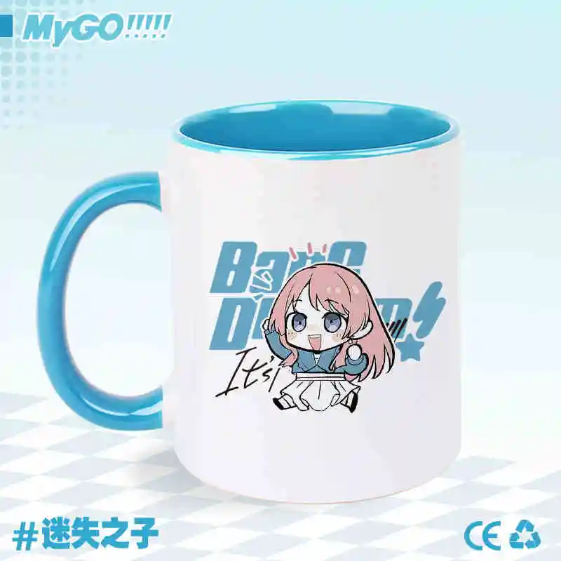 Anime BanG Dream It's MyGO Mugs Shiina Taki Kaname Rana Soyorin Cosplay Ceramic Coffee Water Cup Men Women Cartoon Drinking Cup