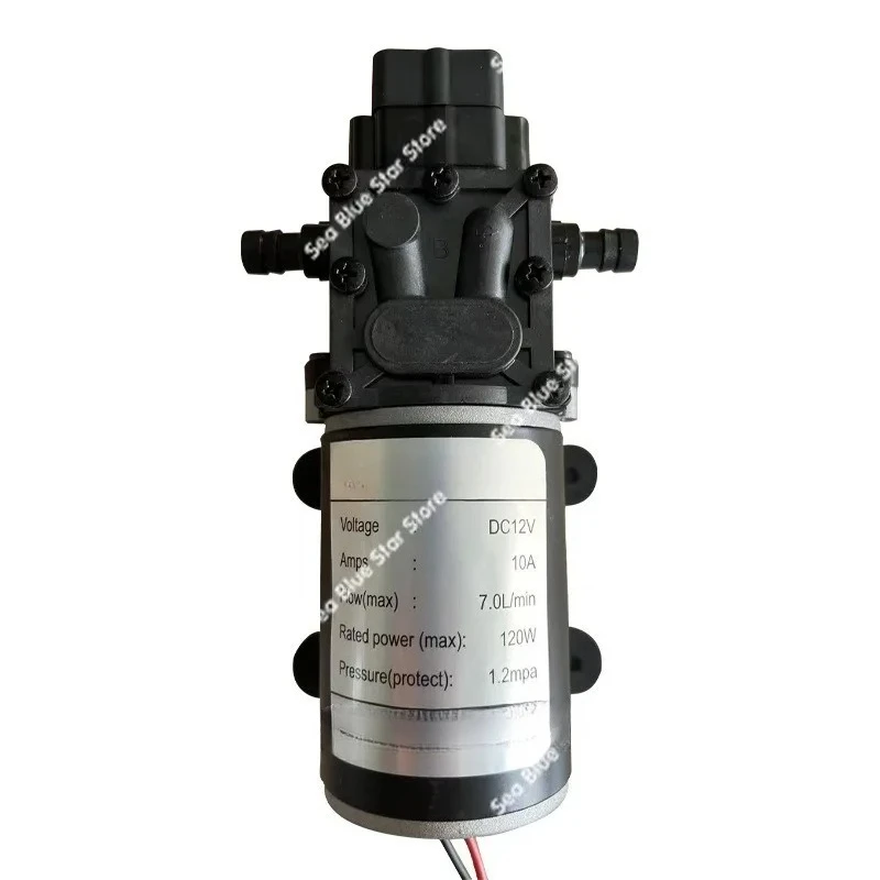 

12V18V24V48V120W Intelligent Diaphragm Pump Washing Sweeper Spray High Pressure Cleaning Pipeline Pressure Pump