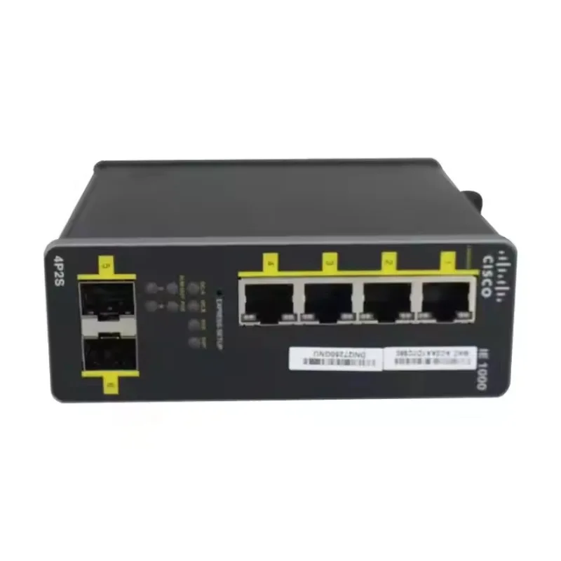 

IE-1000-4P2S-LM Cisco IE Switch 2GE SFP +4 FE Copper Ports L2 PoE Industrial Ethernet Switches