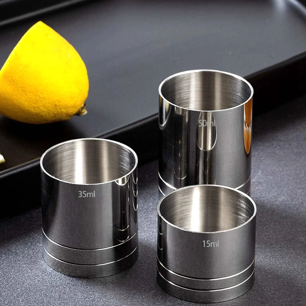 Cocktail Bar Jigger Stainless Steel Cocktail Shaker Measure Cup Shaker Drink Spirit Measure Jigger Kitchen Bar Barware Tools