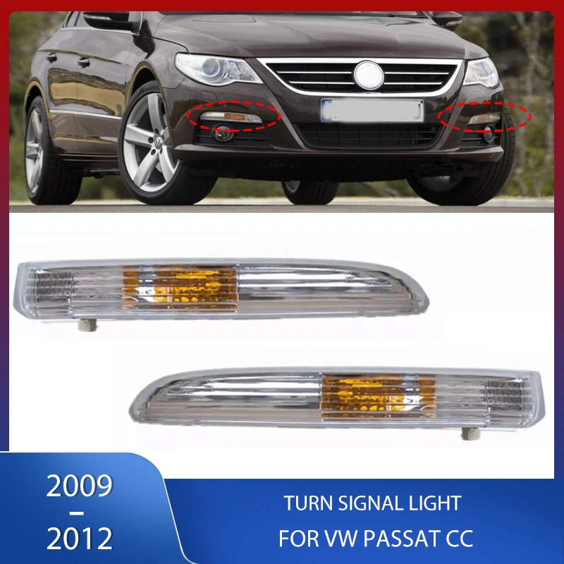 

Car Front Bumper Daytime Running Light Turn Signal Lamp For Volkswagen VW Passat CC 2009 2010 2011 2012 35D953041 35D953042