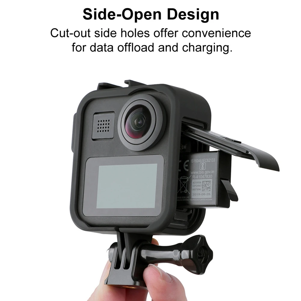 Рамка для GoPro MAX 360 Защита для экрана закаленная Защитная пленка для объектива корпус крепление для GoPro Max