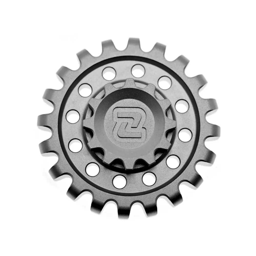 MCZHI EDC Fidget Spinner Geisterzähne Edelstahl Titan Stressabbau Spielzeug Zappelspielzeug für Erwachsene Büro Schreibtischzubehör