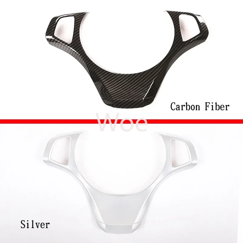 Woe For BMW X3 E83 2006 2007 2008 2009 2010 ABS Carbon Fiber Car Steering Wheel Frame Cover Trim Sticker Car Interior Accessorie