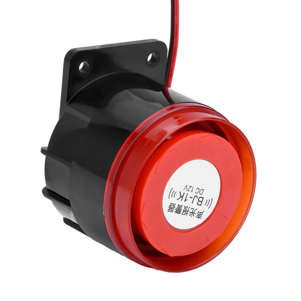 BJ-1K Wired Mini Sound Alarm Siren Horn 12V 24V 220V High Decibel Sound And Light Electronic Buzzer Anti-theft Horn