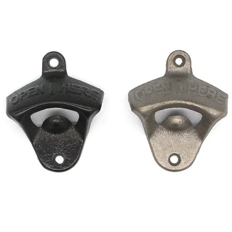 Antique Cast Iron Bottle Opener Wall Hanging Beer Bottle Opener Domestic Bar Beer Tools Slides for Men